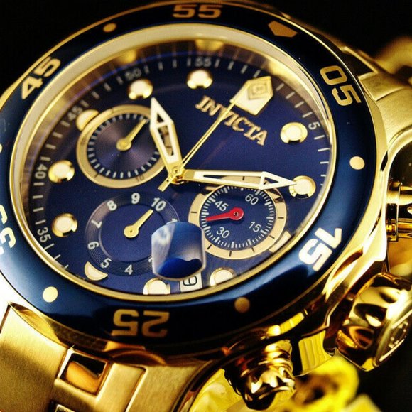 NEW 18k Gold Pro Diver Scuba 48mm Watch - Picture 1 of 5